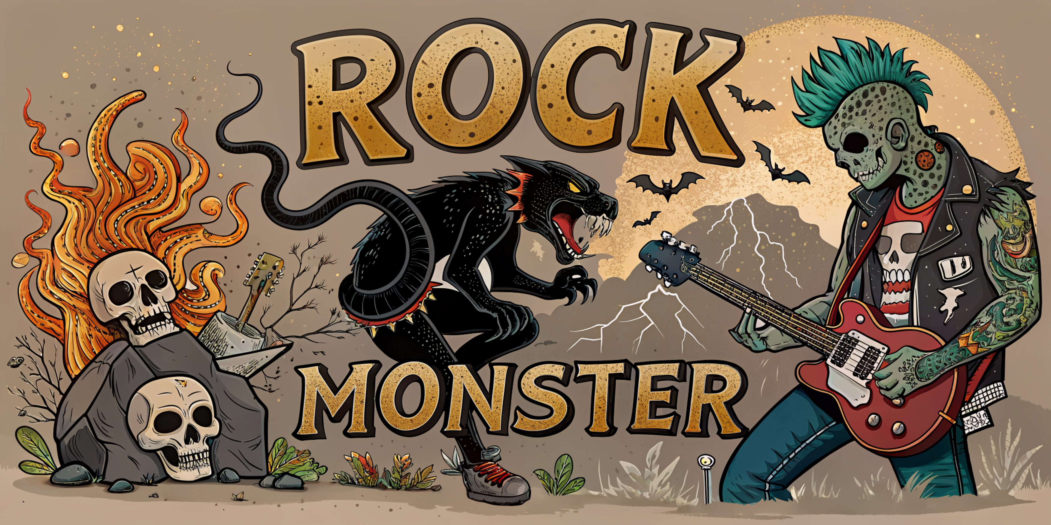 Rock Monster Coffee-Art-Apparel-and-more